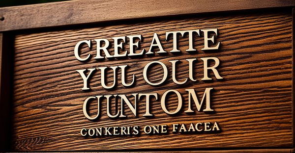 Créez votre enseigne en bois unique et personnalisée aujourd'hui